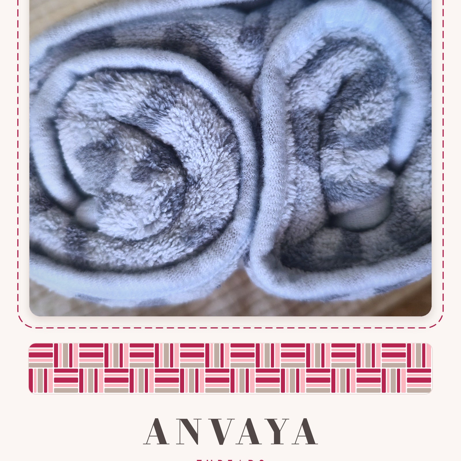 Close-up of the soft, plush pearl grey towel fabric