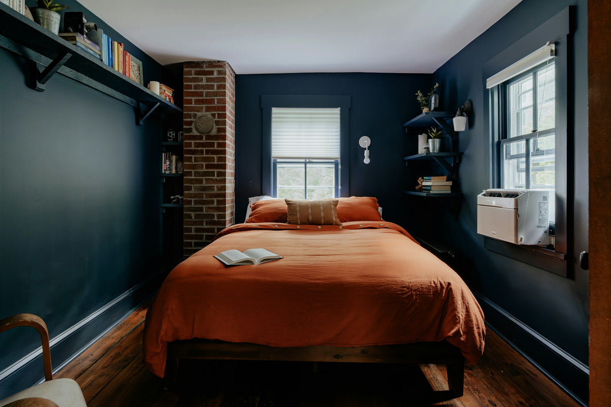 A sunlit Indian bedroom